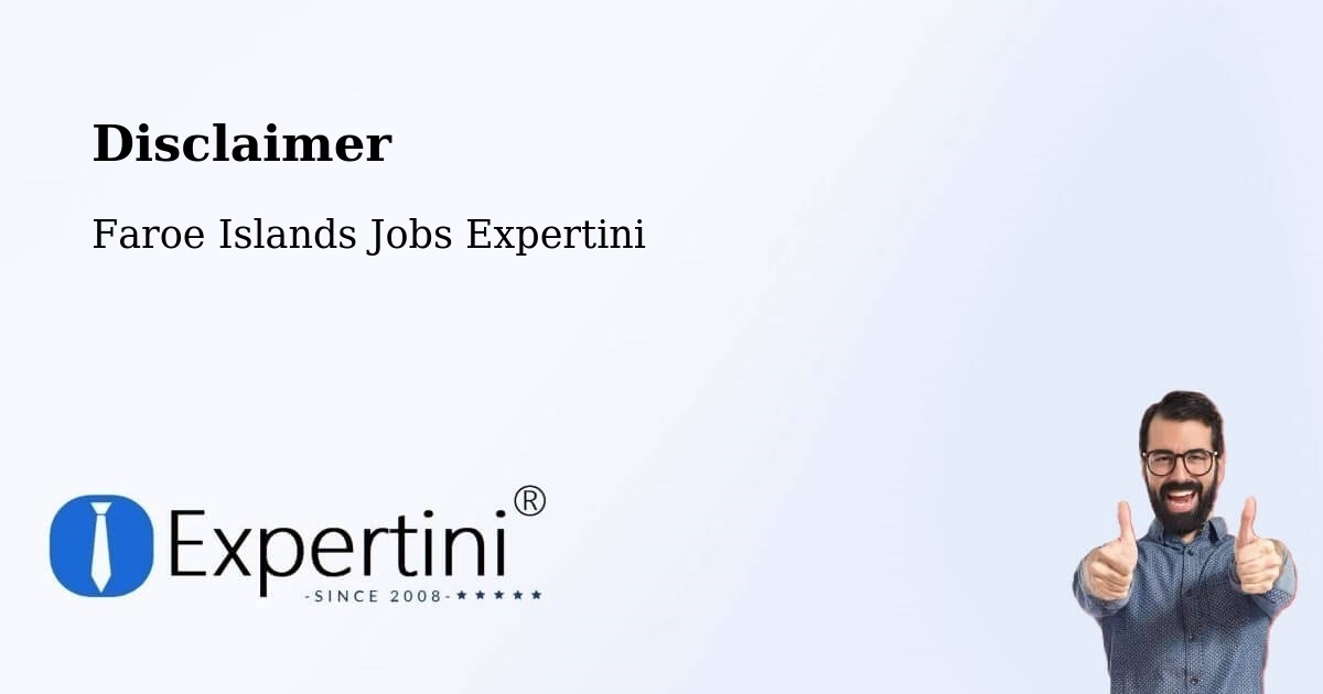 Disclaimer – Fámjin - Faroe Islands Jobs Expertini